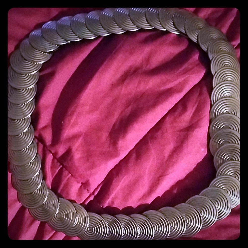 Chico's Circular Metal Belt Med. Worn 1